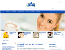 Tablet Screenshot of meggle-foodsystems.com